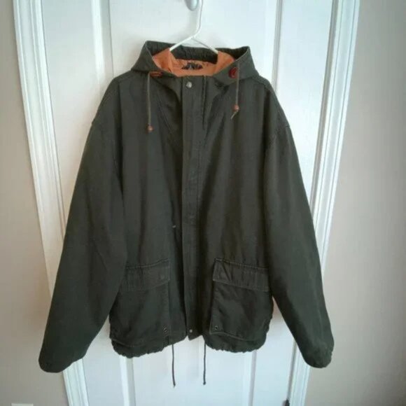 VINTAGE Structure Authentic Outerwear jacket L / XL canvas parka EUC - Picture 1 of 5